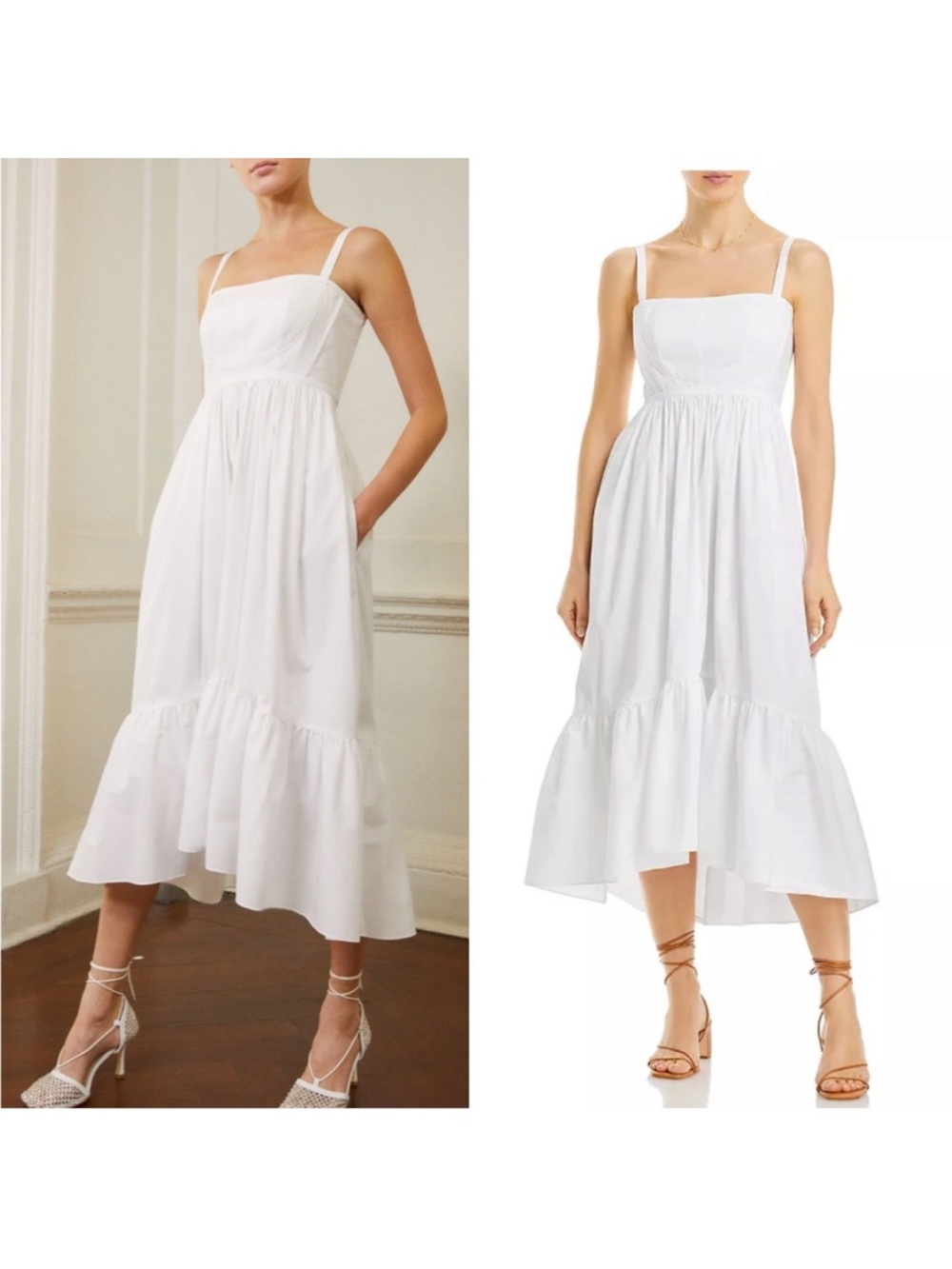 Cinq a sept Elsie Midi Dress - White